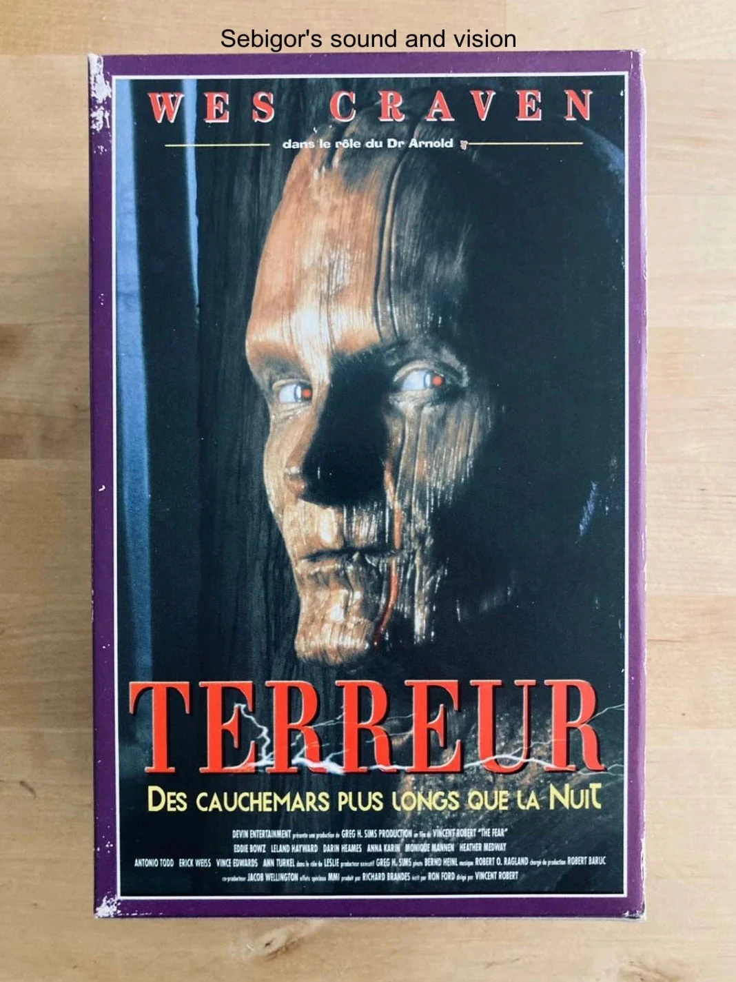 Coffret 3 VHS Wes Craven.